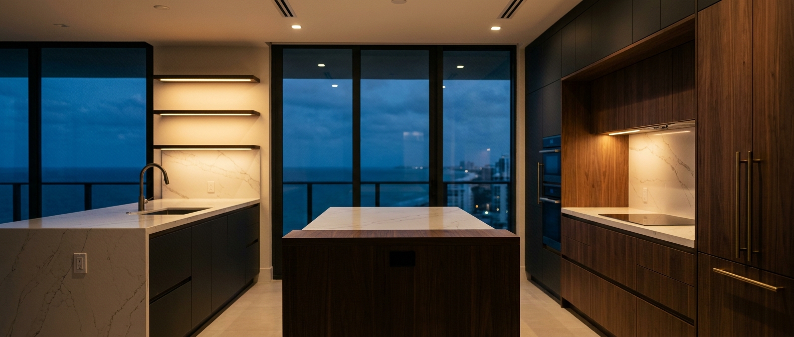 Reforma de Cozinha de Luxo em Miami: O Que Esperar do Design à Instalação