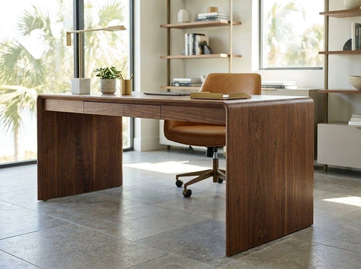 Forge Waterfall Desk — view 3