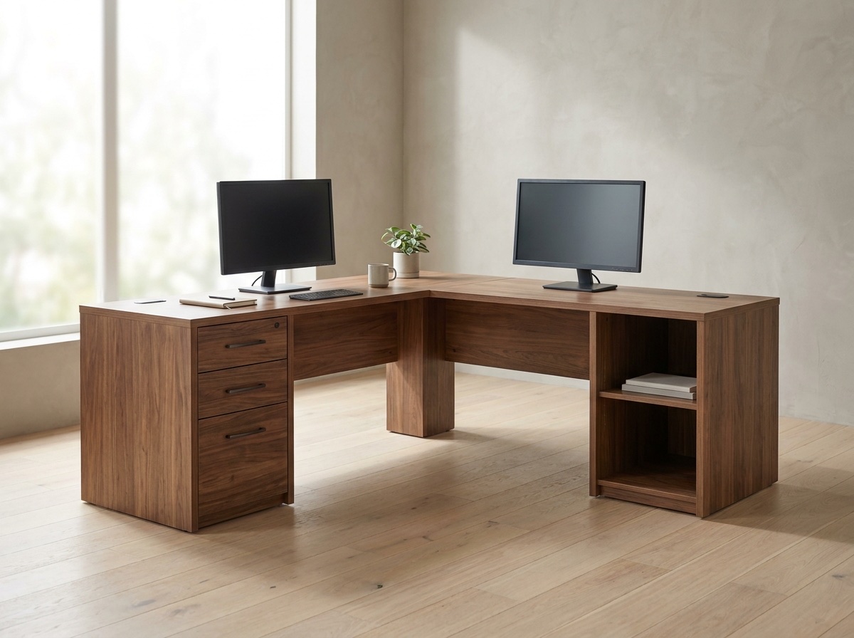 Verge L-Shaped Corner Desk